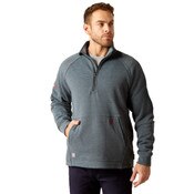 Ariat FR Primo Fleece 2.0 1/4 Zip Sweater in Charcoal Gray
